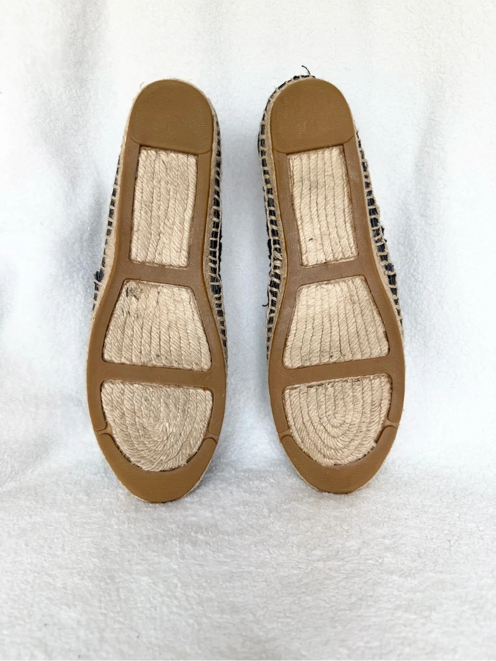 Tory Burch Black Cotton Lace and Leather Jackie Espadrilles 10.5